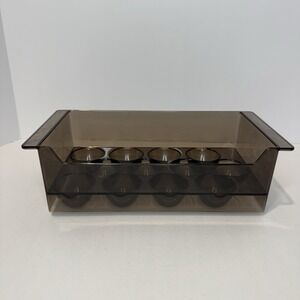 Vintage GE Refrigerator Egg Tray 12 Egg Storage Organizer Brown